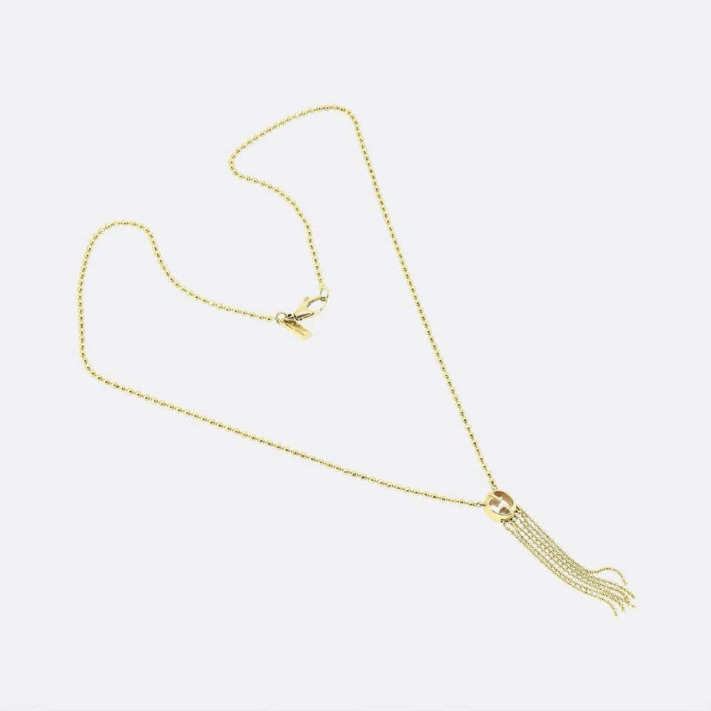 Gucci 18k Gold Tassel Necklace - Picture 11 of 13